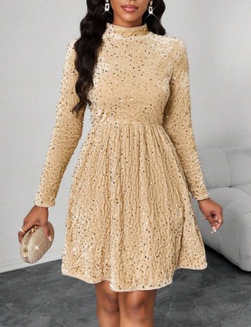 Rochie Shein, bej