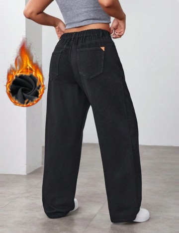 Jeans Shein Curve+, negru