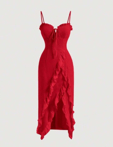 Rochie midi Shein, roșu