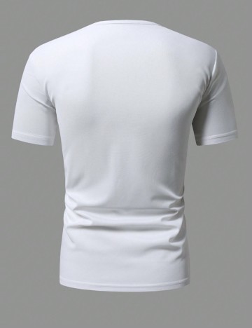 Tricou MANFINITY by Shein, alb