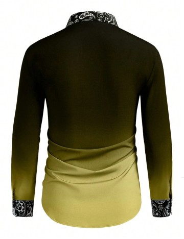 Cămașă MANFINITY by Shein, verde