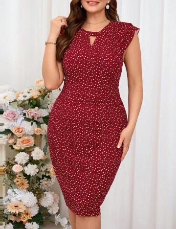 Rochie midi Shein Curve+, mix culori