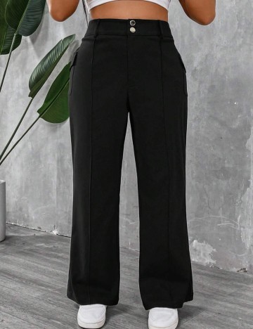 Pantaloni Shein Curve+, negru