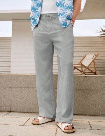Pantaloni MANFINITY by Shein, gri