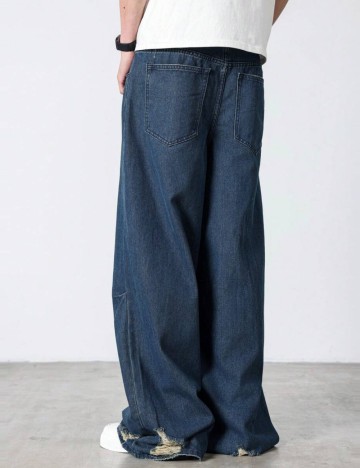 Jeans MANFINITY by Shein, albastru
