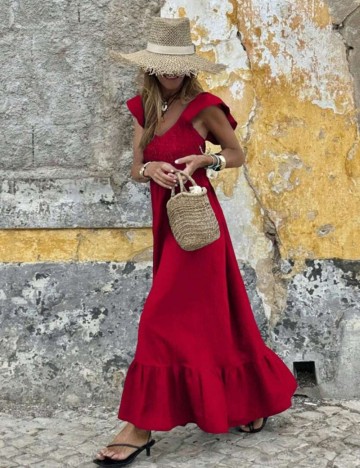 Rochie maxi Shein, roșu