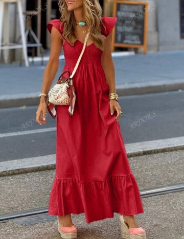 Rochie maxi Shein, roșu