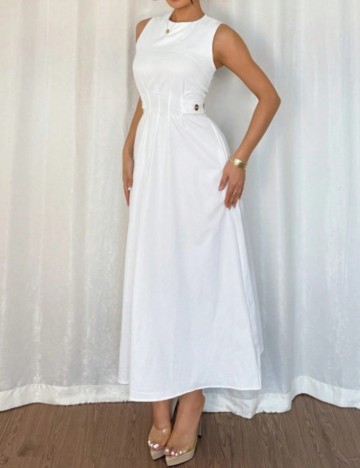 Rochie maxi Shein, alb