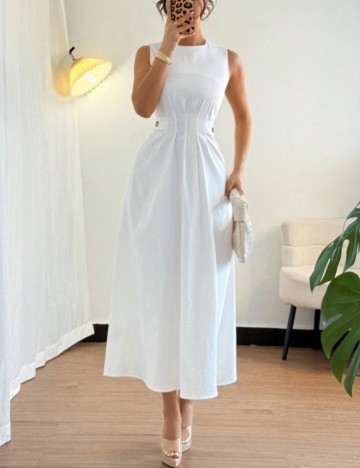Rochie maxi Shein, alb