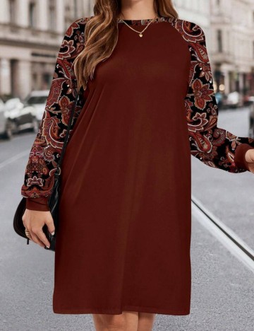 Rochie mini Shein Curve+, mix culori