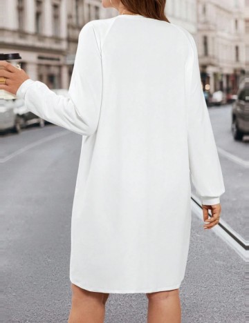 Rochie mini Shein Curve+, alb