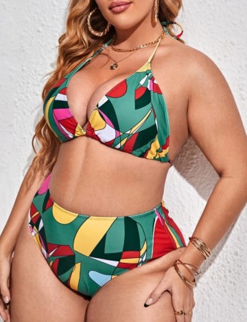 Set costum de baie Shein Curve+, mix culori