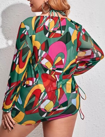 Set costum de baie Shein Curve+, mix culori