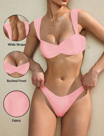 Costum de baie Shein, roz
