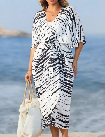 Cardigan de plajă Shein, mix culori