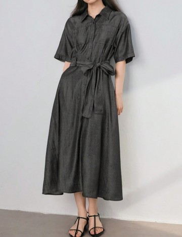Rochie midi Shein, gri