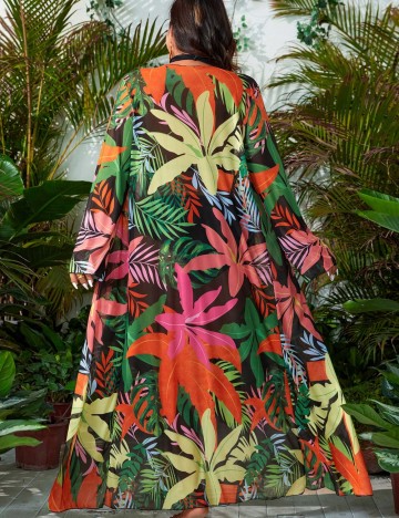 Cardigan de plajă Shein Curve+, mix culori