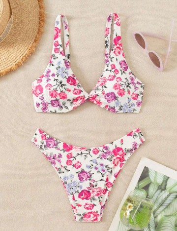 Costum de baie Shein, mix culori
