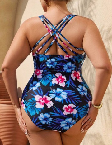 Costum de baie întreg Shein Curve+, mix culori