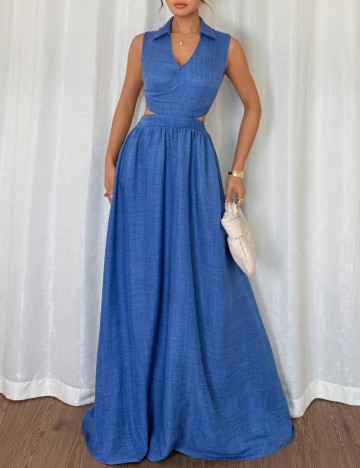 Rochie maxi Shein, albastru