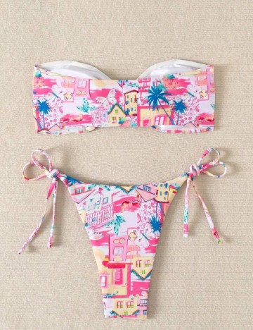 Costum de baie Shein, mix culori