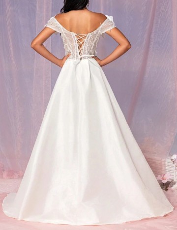 Rochie de mireasă Shein, alb