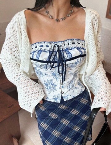 Pulover Shein, crem