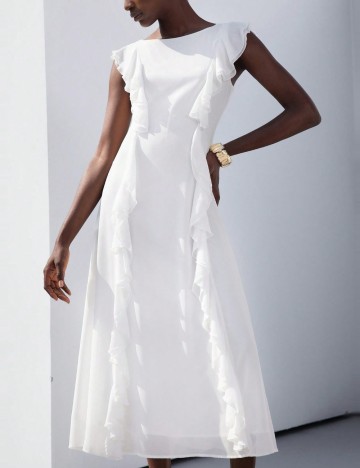 Rochie maxi Shein, alb