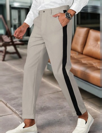Pantaloni MANFINITY by Shein, bej
