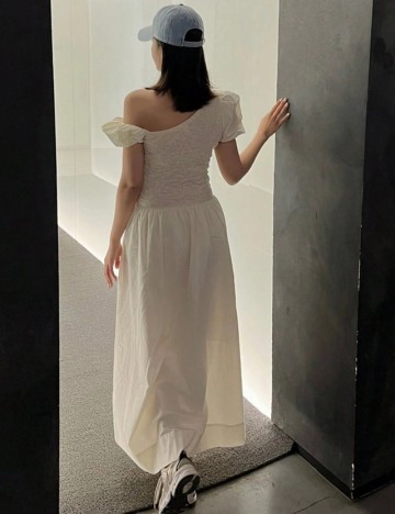 Rochie maxi DAZY by Shein, crem