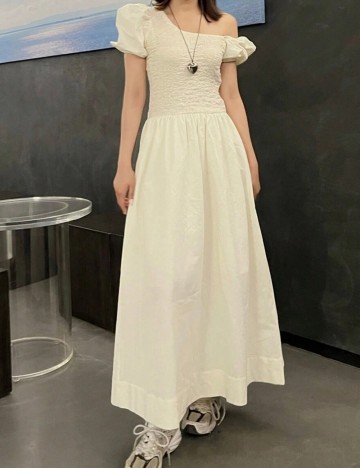 Rochie maxi DAZY by Shein, crem