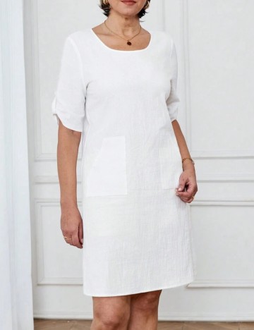 Rochie maxi Shein, alb