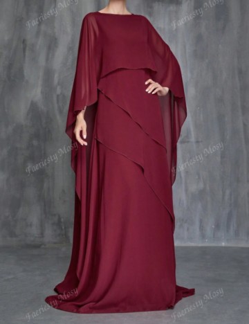 Rochie maxi FAERIESTY by Shein, vișiniu