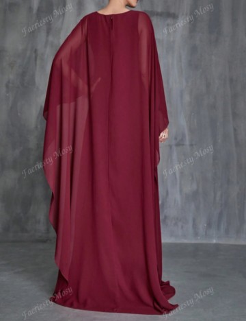 Rochie maxi FAERIESTY by Shein, vișiniu