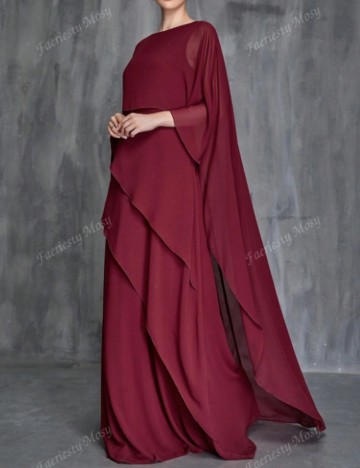Rochie maxi FAERIESTY by Shein, vișiniu