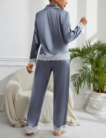 Compleu pijamale Shein, albastru