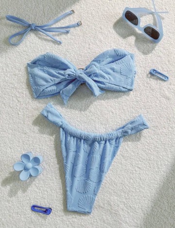 Costum de baie Shein, albastru
