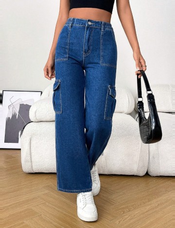 Jeans Shein, albastru