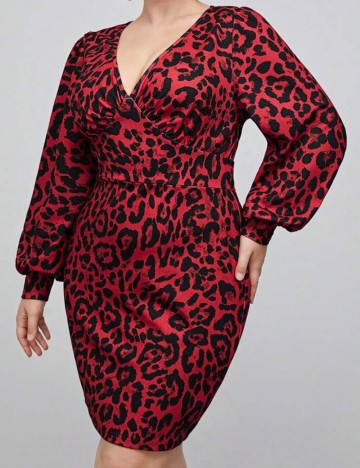 Rochie mini Shein Curve+, mix culori