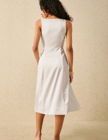 Rochie midi Shein, alb