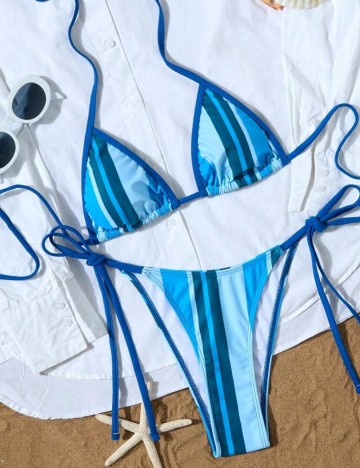 Costum de baie Shein, mix culori