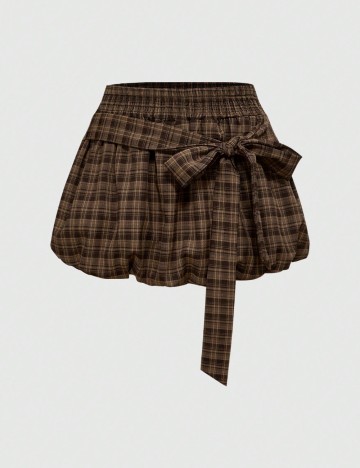 Fustă Pantalon Shein, maro
