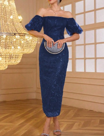 Rochie midi Shein, bleumarin