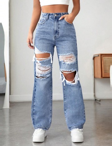 Jeans Shein, albastru