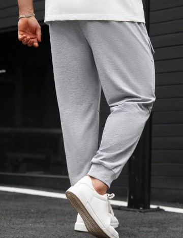 Pantaloni MANFINITY by Shein, gri