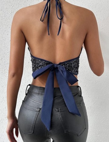 Top Shein, albastru
