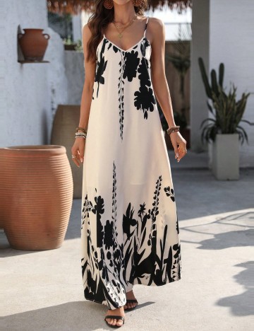 Rochie maxi Shein, mix culori