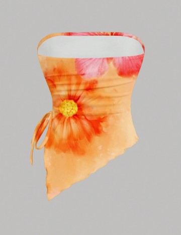 Top Shein Curve+, mix culori