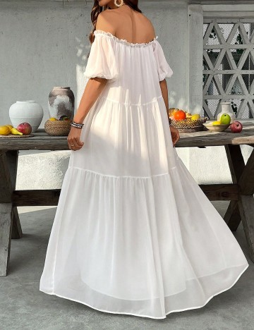 Rochie maxi Shein, alb