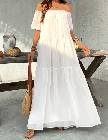 Rochie maxi Shein, alb